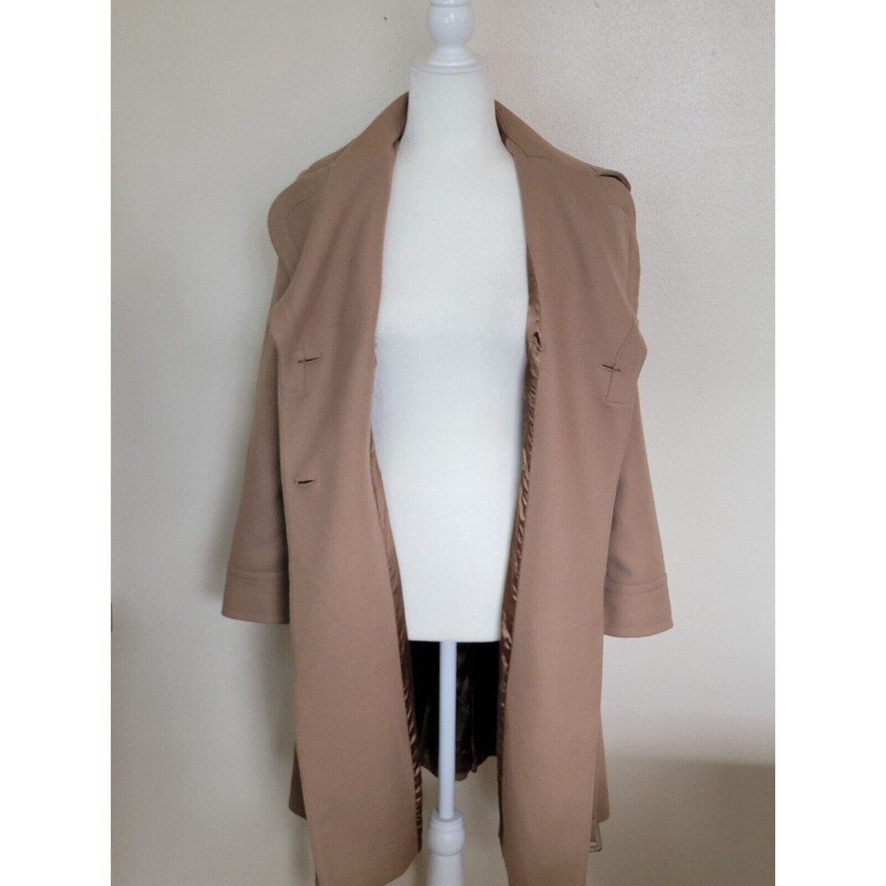 Banana Republic Womens Wool Blend Belted Double Brested Size XS Camel Rn54023 - Picture 9 of 12